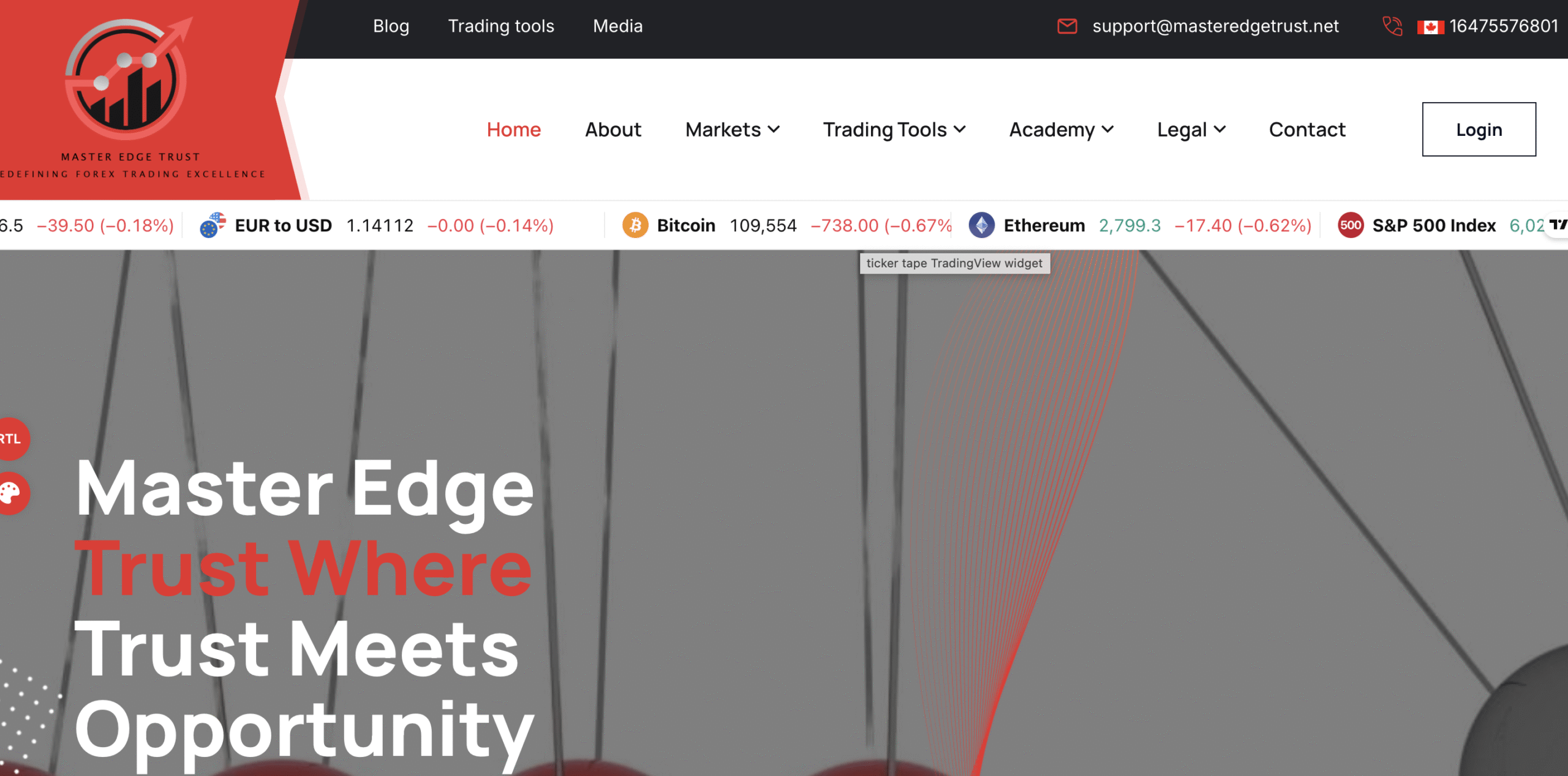 MasterEdgeTrust.com scam